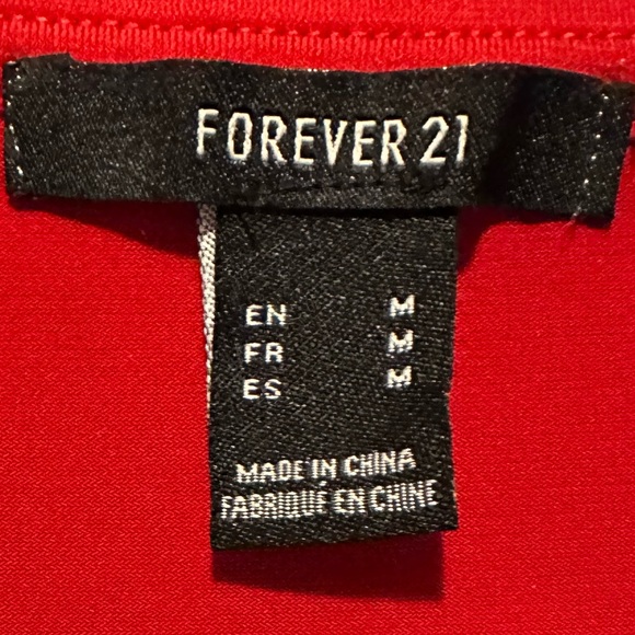 Forever 21 long sleeve wrap tulip bottom red bodycon dress Medium - Picture 8 of 10